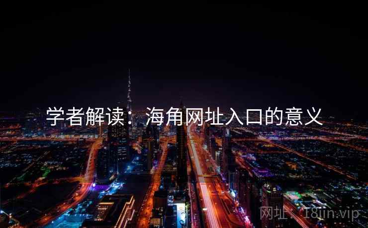 学者解读：海角网址入口的意义