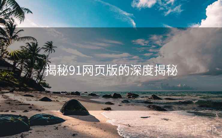 揭秘91网页版的深度揭秘