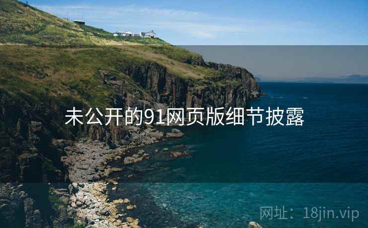 未公开的91网页版细节披露 未公开的91网页版细节披露