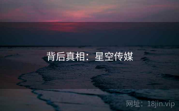 背后真相:星空传媒